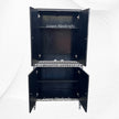 French Bone Inlay Bar Cabinet Black 3