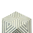 Bone Inlay Octagonal Round Stool Grey 4