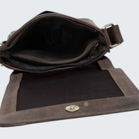 Genuine Leather Cross Body Shoulder Bag Adjustable Strap