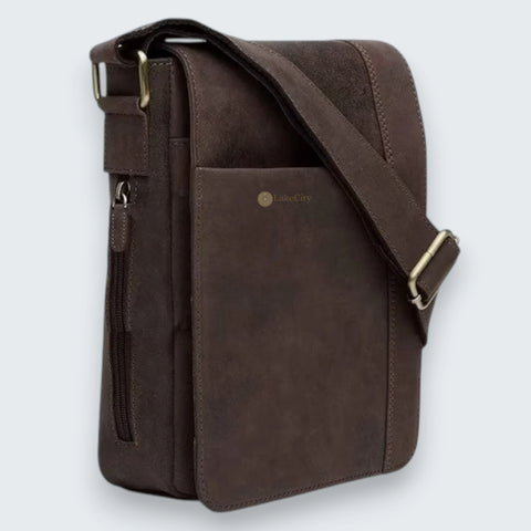Genuine Leather Cross Body Shoulder Bag Adjustable Strap