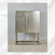 German Silver Hammered Bar Cabinet