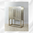 German Silver Hammered Bar Cabinet 2