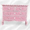 Grace Bone Inlay 4 Drawer Dresser Pink