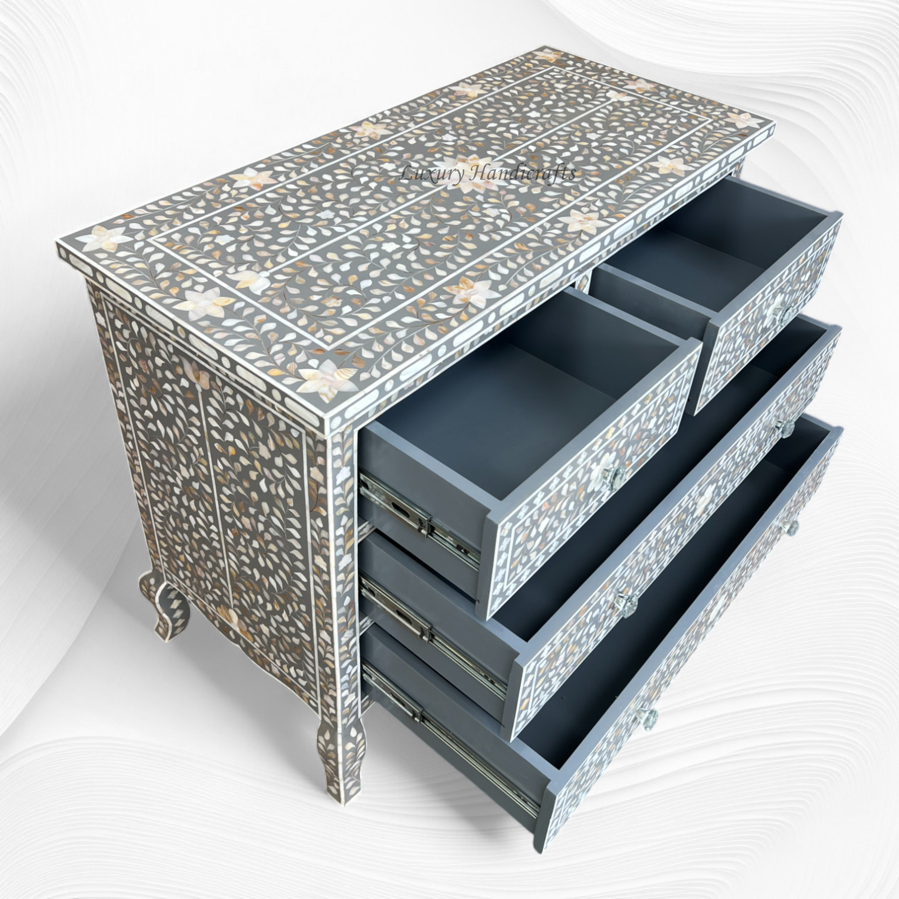 pearl grey dresser Grey Mother of Pearl Dresser