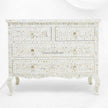 Grace Mother of Pearl Inlay 4 Drawer Dresser White