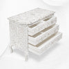 Grace Mother of Pearl Inlay 4 Drawer Dresser White 2