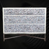 Grey Colored Bone Inlay 3 Drawer Dresser 1