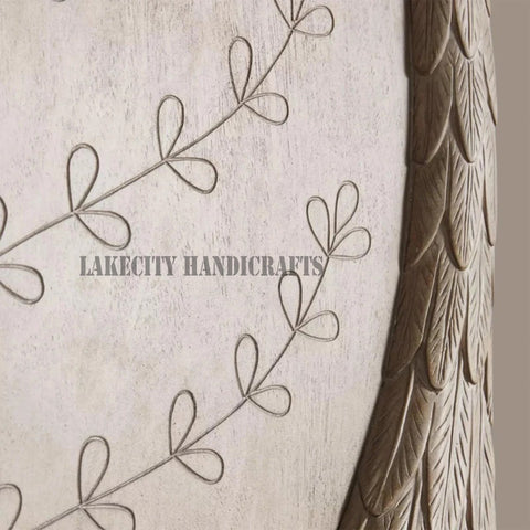 Hand-carved Flamingo 2 Doors Armoire Natural Brown | Hand-carved Flamingo 2 Doors Wardrobe Natural Brown