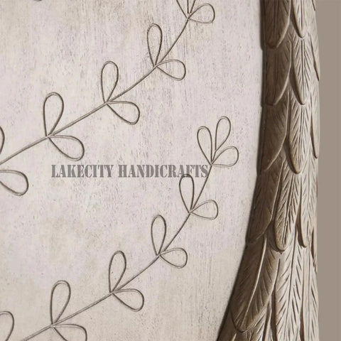 Hand-carved Flamingo 2 Doors Armoire Natural Brown | Hand-carved Flamingo 2 Doors Wardrobe Natural Brown