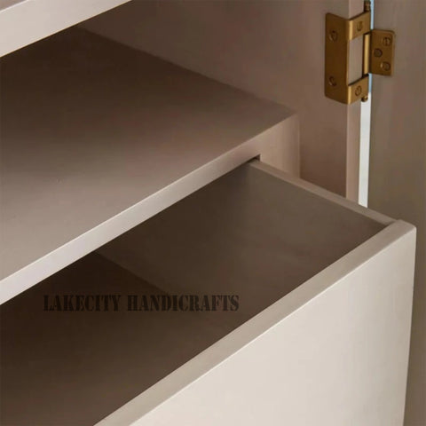 Hand-carved Flamingo 2 Doors Armoire Natural Brown | Hand-carved Flamingo 2 Doors Wardrobe Natural Brown
