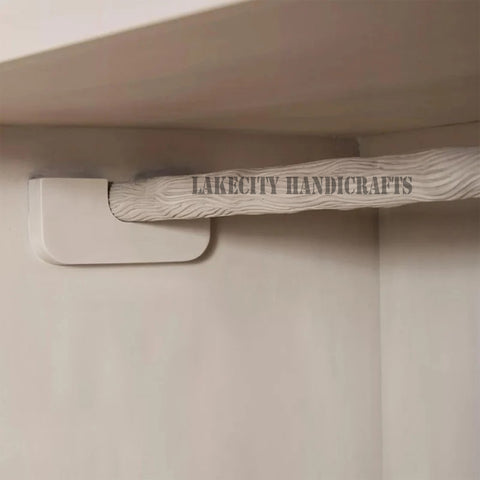 Hand-carved Flamingo 2 Doors Armoire Natural Brown | Hand-carved Flamingo 2 Doors Wardrobe Natural Brown