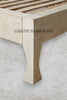 Hand-carved Lombok Bed Natural White | Wood Carved Bed Natural Frame