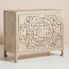 Luxury Handcarved Lombok 3 Drawer Dresser Grey 2