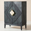 Handcarved Samuel Cabinet Indigo 2