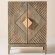 Handcarved Samuel Cabinet Washed Grey 1