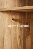 Hand-carved Lombok 2 Door Armoire Natural Brown | Hand-carved Lombok 2 Door Wardrobe Brown