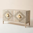 Handcarved Samuel Sideboard Washed Grey 2