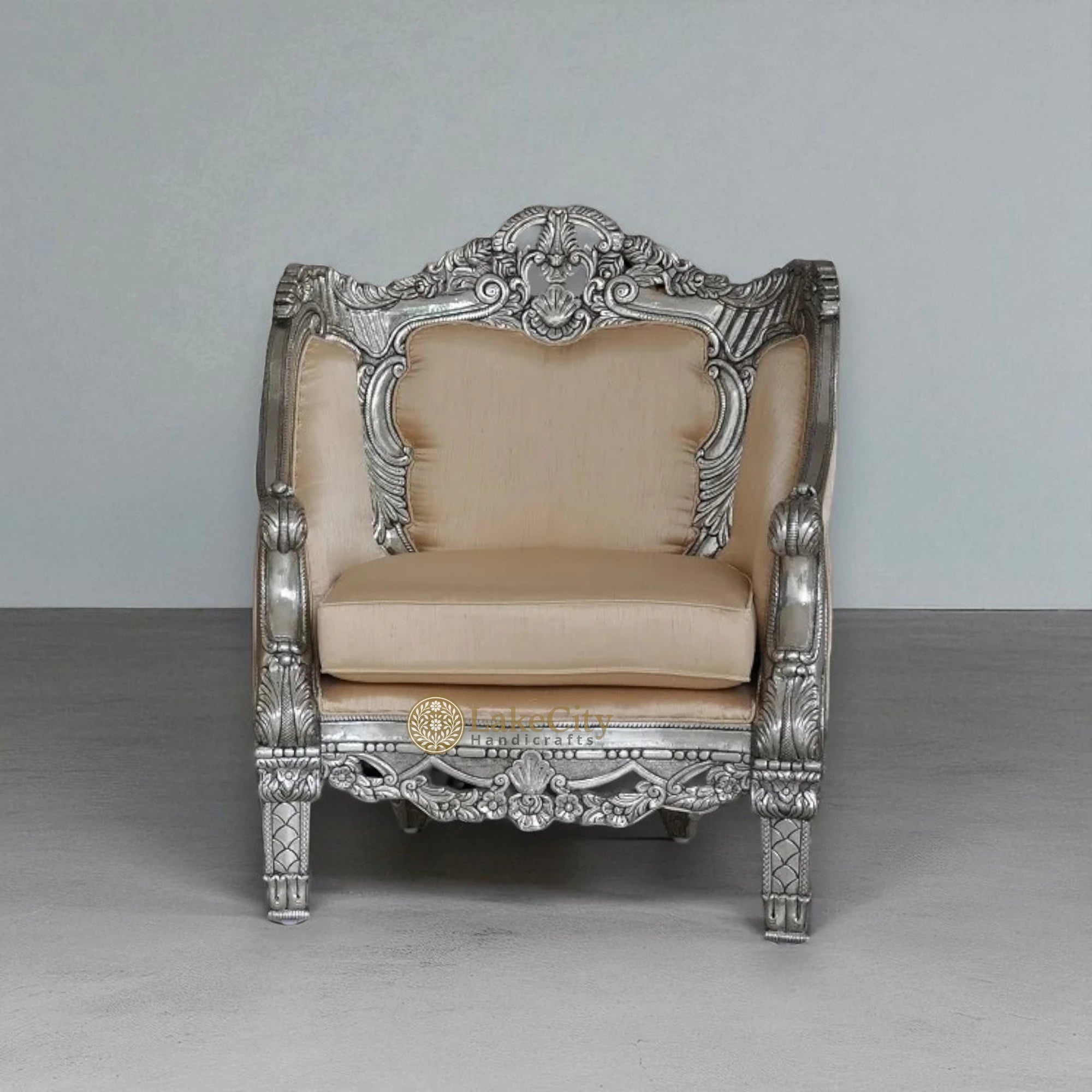 Handcrafted Miyo Silver Chair