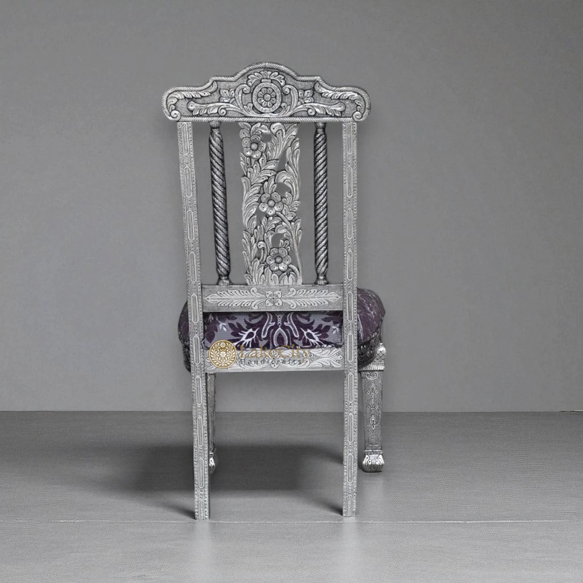 Handcrafted Royal Silver Chair