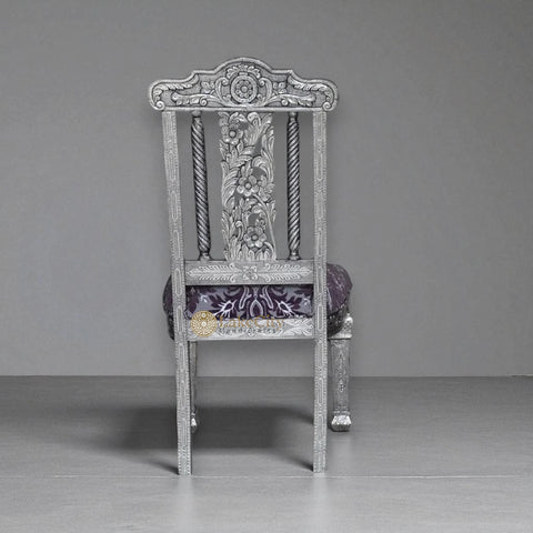 Handcrafted Royal Silver Chair