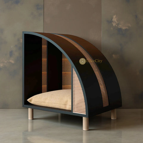 Handmade Premium Home Pets Sleeping Bed Black