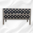 Hazel Bone Inlay 2 Drawer Sideboard Black5