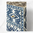 Ikat Bone Inlay Entryway Cabinet Blue 5