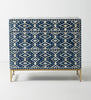 Ikat Bone Inlay 3 Drawer Dresser 1