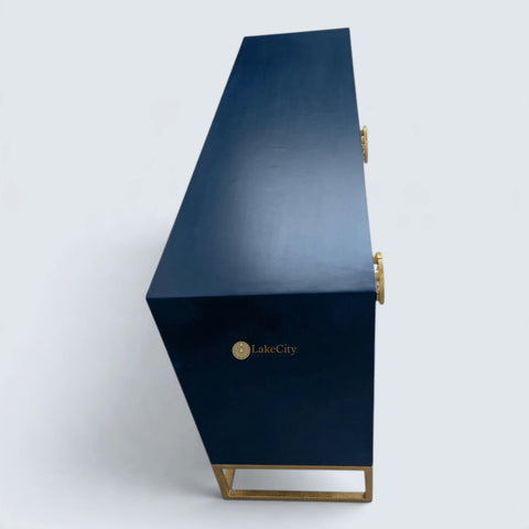 Illusion Bone Inlay Sideboard Indigo Blue
