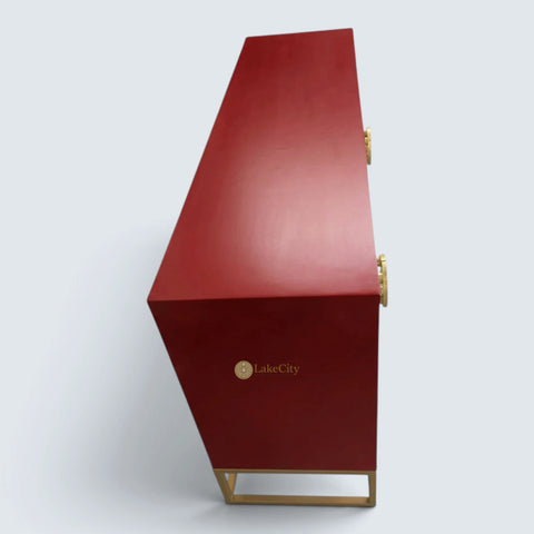 Illusion Bone Inlay Sideboard Red