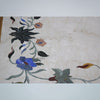 Italian Marble Dining Table Gemstone Inlay