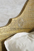 Jaden Antique Brass Embossed Bed