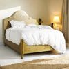 Jaden Antique Brass Embossed Bed