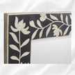 Kyra Bone Inlay Flower Wall Mirror Black 2