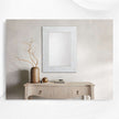 Kyra Bone Inlay Flower Wall Mirror White