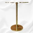 Lapis Lazuli Sunflower Brass Accent Table