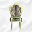 Leopard Design Velvet Fabric Chair 2