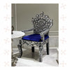 Lucy MOP Inlaid Carved Chair Black 2