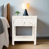 MOP Inlay Edge Bedside White