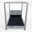 MOP Inlay Four Poster Single Bed Black 5