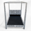 MOP Inlay Four Poster Single Bed Black 5