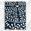 MOP Inlay Scroll Vine Buffet Navy Blue 2