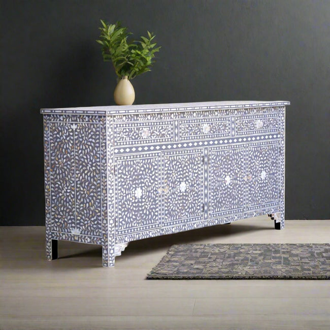 Lillian MOP Inlay Sideboard Grey