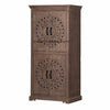 Hand-carved Rhapsody Smoky 4 Door Armoire | Hand-carved Rhapsody Smoky 4 Door Wardrobe