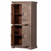 Hand-carved Rhapsody Smoky 4 Door Armoire | Hand-carved Rhapsody Smoky 4 Door Wardrobe