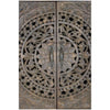 Hand-carved Rhapsody Smoky 4 Door Armoire | Hand-carved Rhapsody Smoky 4 Door Wardrobe