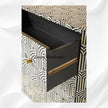 Black Midtown Bone Inlay Three Drawer Dresser 5