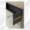 Black Midtown Bone Inlay Three Drawer Dresser 5