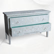 Moghul Flower MOP Inlay 2 Drawer Chest Seafoam 2