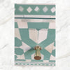 Moroccan Bone Inlay 1 Drawer Bedside Green 4